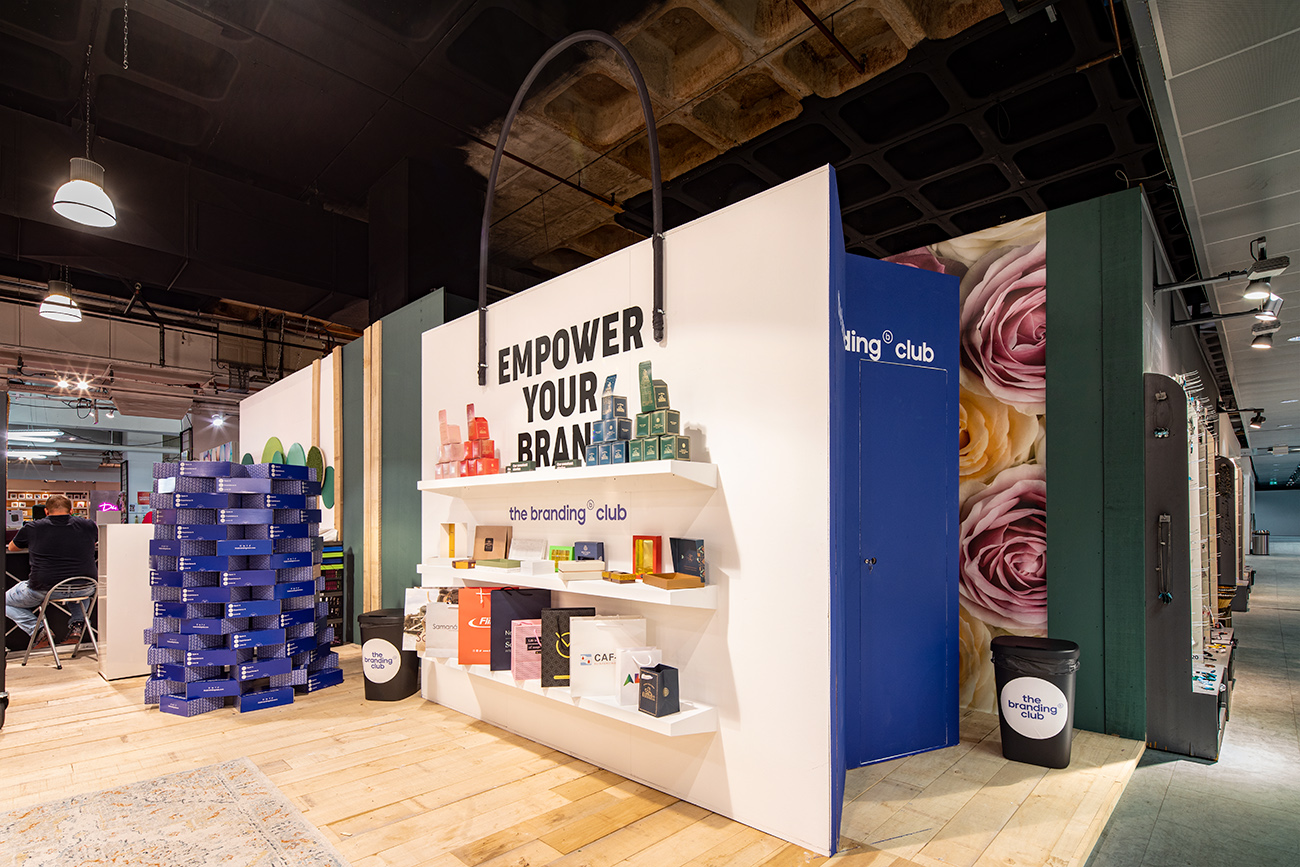 Exhibition Stand for The Branding Club. Modular booth which can be used at multiple events.