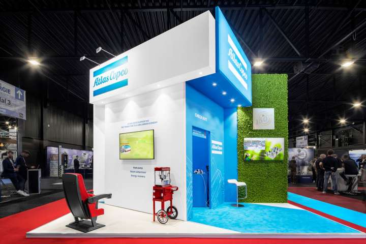 Exhibition stand Atlas Copco