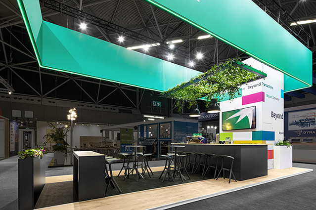BNP Paribas Real Estate Stand at Provada Amsterdam. Design and build by Eldee.