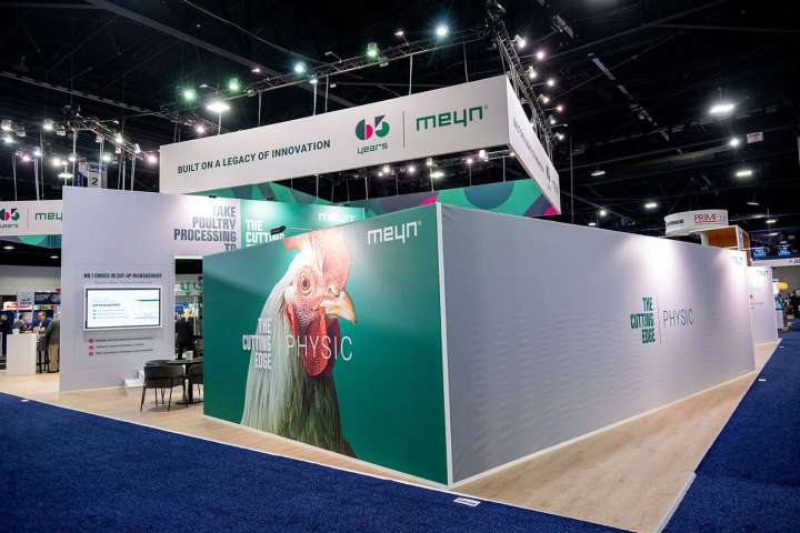 Beursstand Meyn Food - IPPE, Atlanta. Succesvolle beursdeelname in de USA.
